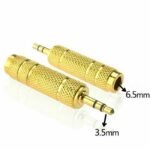 3.5mm Male to 6.5mm Female Audio Adapter